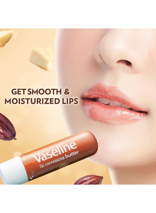Vaseline Lip Care Cocoa Butter Lip Balm Stick 4.8g (Pack of 2) - Image 4